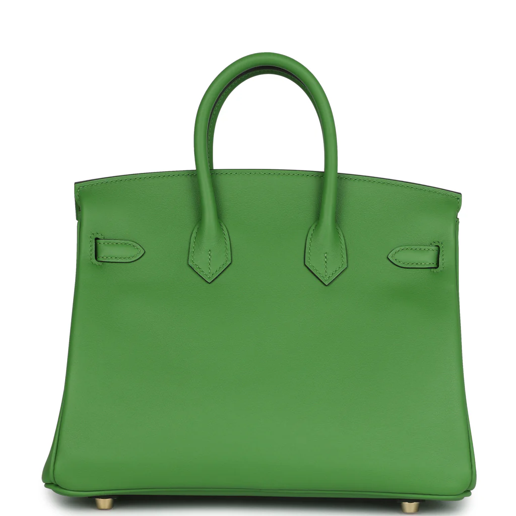 Birkin 25 Vert Yucca Swift Gold Hardware - Image 6