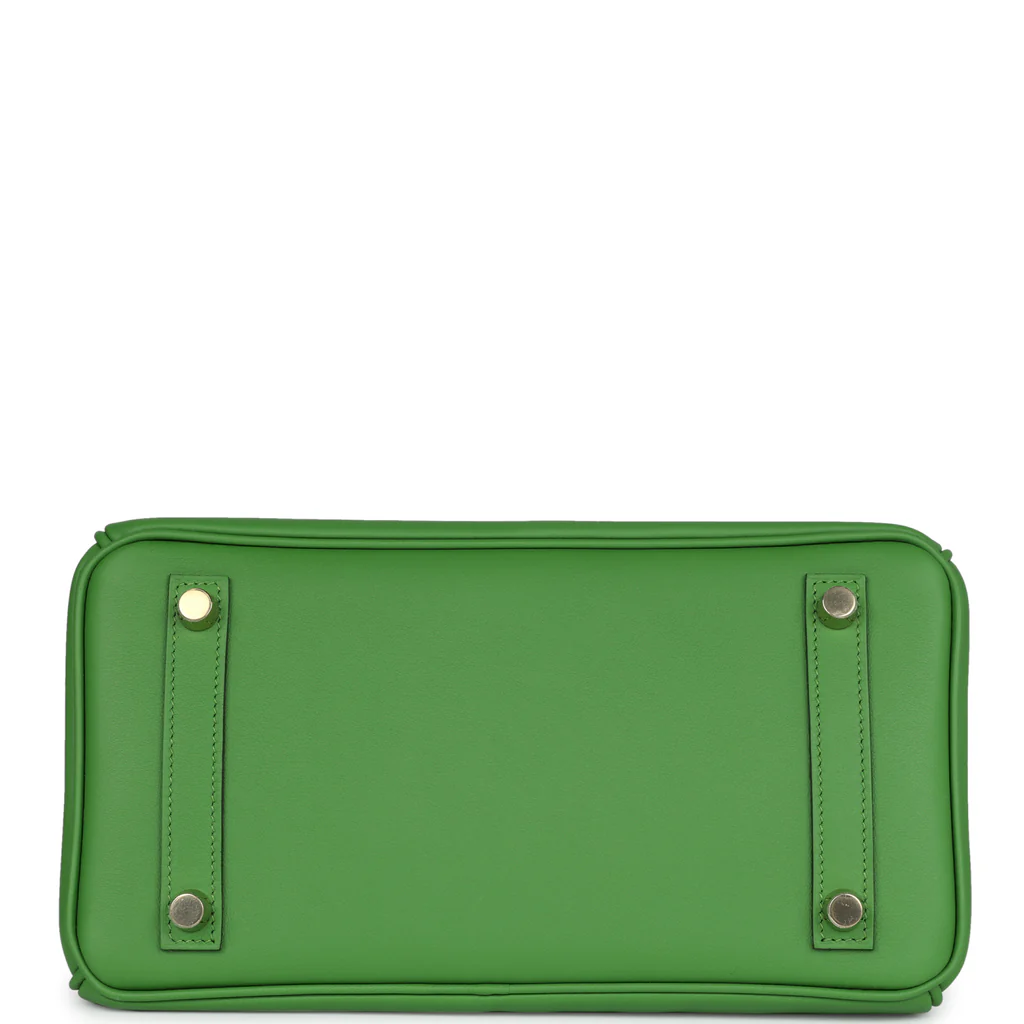 Birkin 25 Vert Yucca Swift Gold Hardware - Image 5